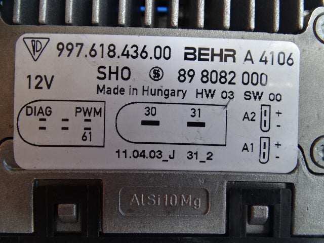 Porsche 997 Elektronic modul cooler 99761843600 NEW