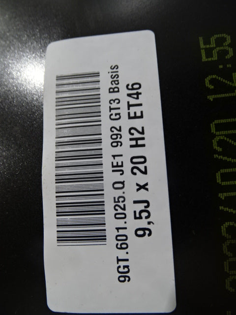 992 GT3 Wheelset Centrallock NEW 9GT601025Q  9GT601025R JE1   €8750,-