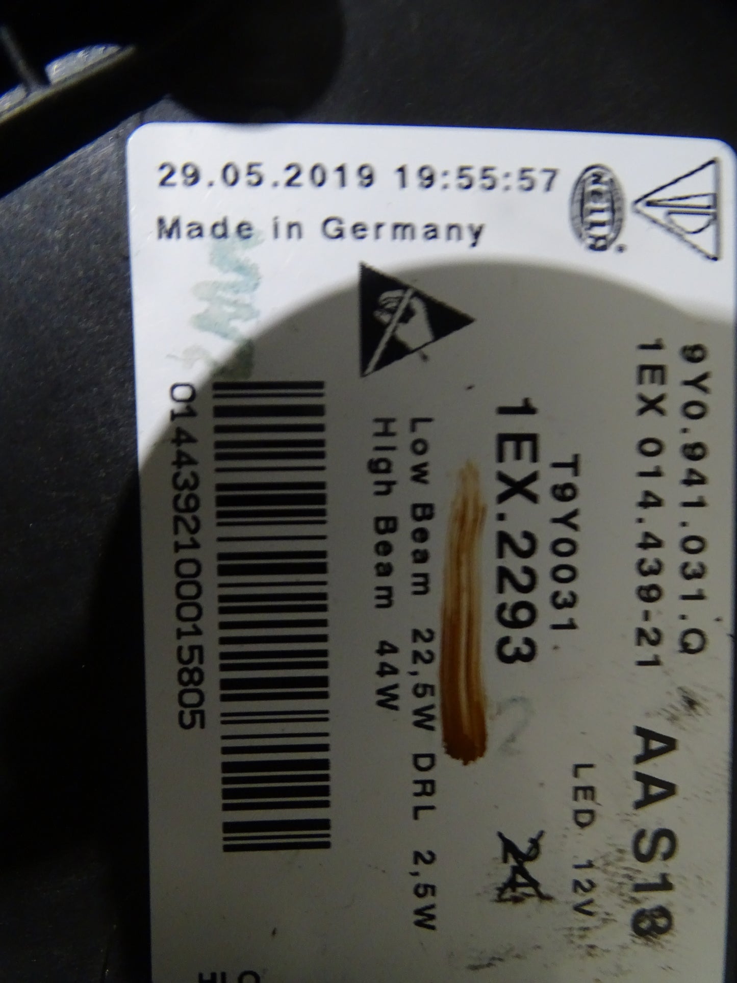 Porsche Cayenne 3 2018- Headlight LED Left 9Y0941031Q  USED