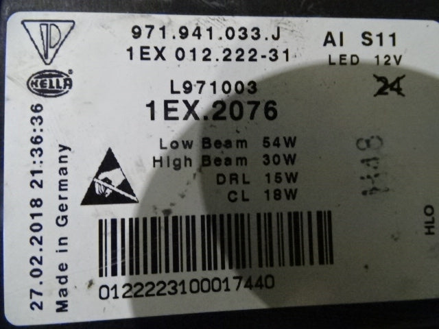 Porsche Panamera 2018- Headlight LED Left 971941033J  USED