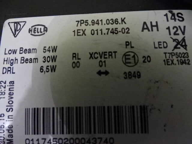 Porsche Cayenne 2014- Headlight Right 7P5941036K  USED