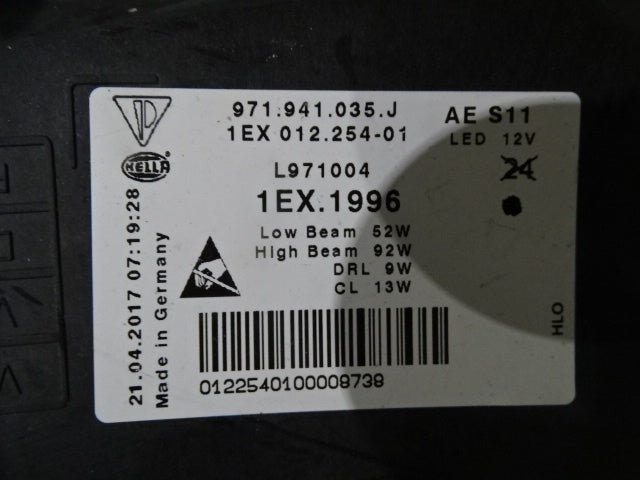 Porsche Panamera 2018- Left Headlight LED 971941035J  USED